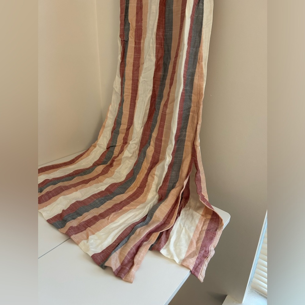 Rip Curl Striped Midi Dress in Cream, Pink, Blue and Rust - Picture 3 of 4
